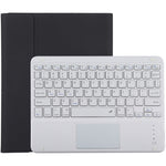 TG-102BC Abnehmbare Bluetooth Weiße Tastatur + Mikrofaser-Leder-Tablet-Case für iPad 10,2 Zoll / iPad Air (2019), mit Touchpad & Stifthalter & Halter, Weiße Tastatur