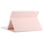 TG-102BC Abnehmbare Bluetooth Weiße Tastatur + Mikrofaser-Leder-Tablet-Case für iPad 10,2 Zoll / iPad Air (2019), mit Touchpad & Stifthalter & Halter, Weiße Tastatur