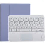 TG-102BC Abnehmbare Bluetooth Weiße Tastatur + Mikrofaser-Leder-Tablet-Case für iPad 10,2 Zoll / iPad Air (2019), mit Touchpad & Stifthalter & Halter, Weiße Tastatur