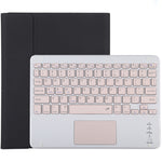 TG-102BC Abnehmbares Bluetooth Pinkes Keyboard + Mikrofaser-Leder-Tablet-Hülle für iPad 10,2 Zoll / iPad Air (2019), mit Touchpad & Stiftschacht & Halter, Pinkes Keyboard