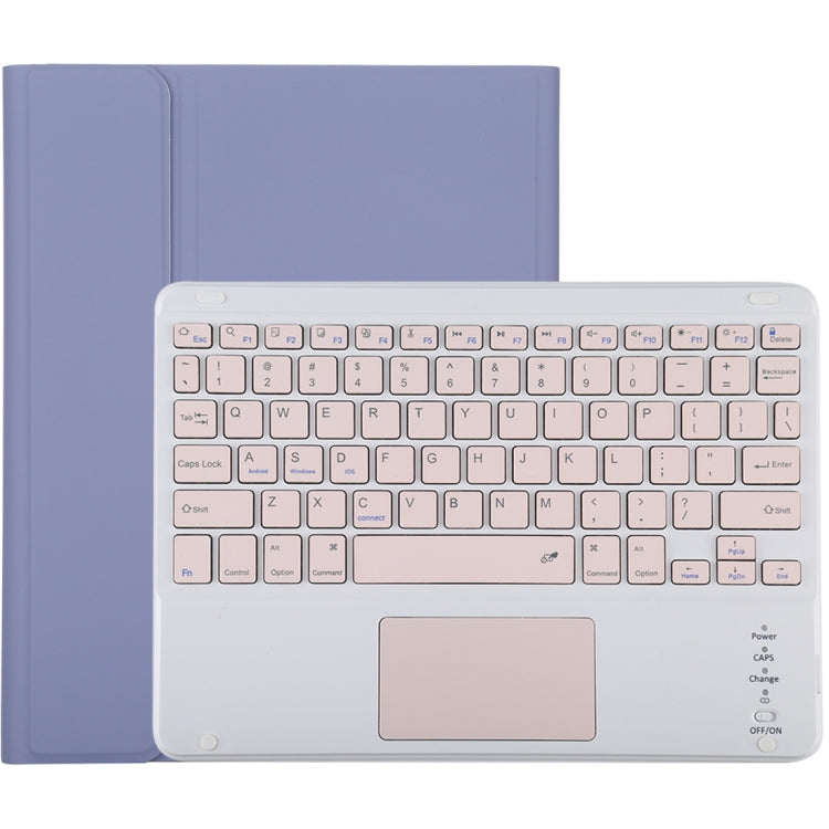 TG-102BC Abnehmbares Bluetooth Pinkes Keyboard + Mikrofaser-Leder-Tablet-Hülle für iPad 10,2 Zoll / iPad Air (2019), mit Touchpad & Stiftschacht & Halter, Pinkes Keyboard