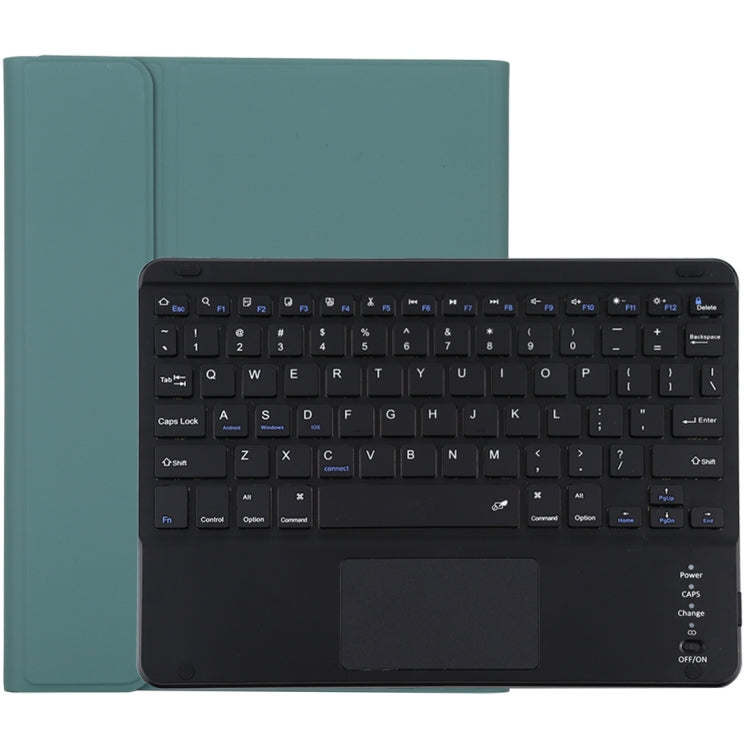 TG-102BC Abnehmbare Bluetooth Schwarze Tastatur + Mikrofaser Leder Tablet-Hülle für iPad 10,2 Zoll / iPad Air (2019), mit Touchpad & Stifthalter & Halter, TG-102BC