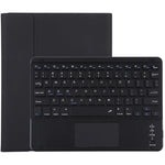 TG109BC Abnehmbare Bluetooth Schwarze Tastatur + Mikrofaser Leder Tablet-Hülle für iPad Air 2020, mit Touchpad & Stifthalter & Halter, TG109BC
