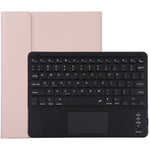 TG109BC Abnehmbare Bluetooth Schwarze Tastatur + Mikrofaser Leder Tablet-Hülle für iPad Air 2020, mit Touchpad & Stifthalter & Halter, TG109BC