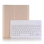 A102B Für iPad 10,2 Zoll 2019 Ultradünne abnehmbare Bluetooth Tastatur Leder Tablet-Hülle mit Ständer & Stifthalterfunktion, A102B Schwarz, A102B Gold, A102B Blau, A102B Roségold
