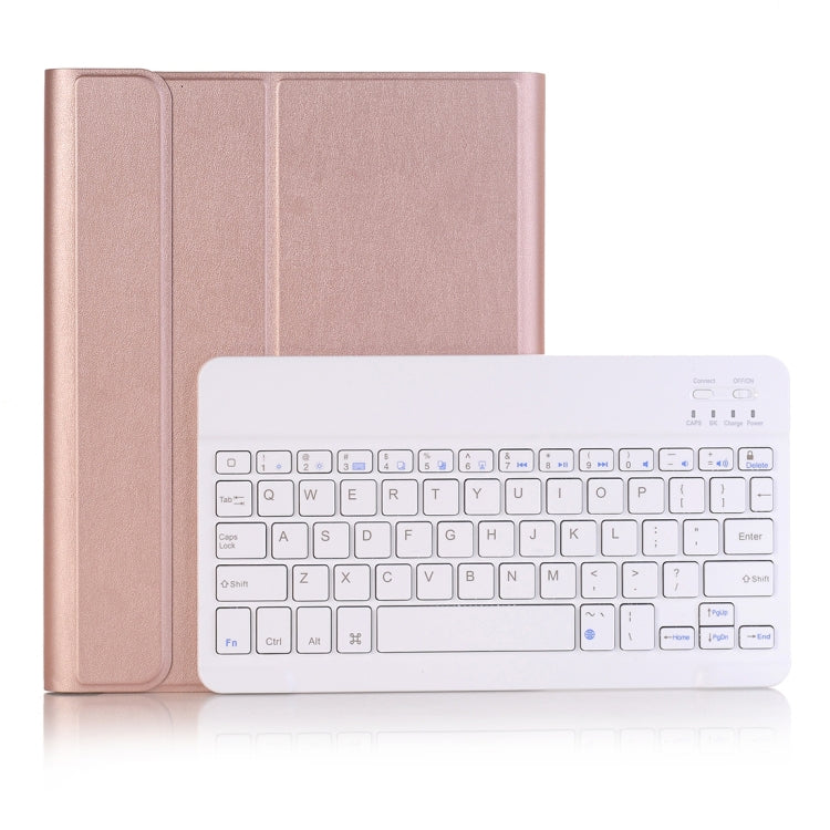 A102B Für iPad 10,2 Zoll 2019 Ultradünne abnehmbare Bluetooth Tastatur Leder Tablet-Hülle mit Ständer & Stifthalterfunktion, A102B Schwarz, A102B Gold, A102B Blau, A102B Roségold