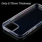 For iPhone 12 / 12 Pro 0.75mm Ultra-Thin Transparent TPU Protective Case, For iPhone 12 / 12 Pro