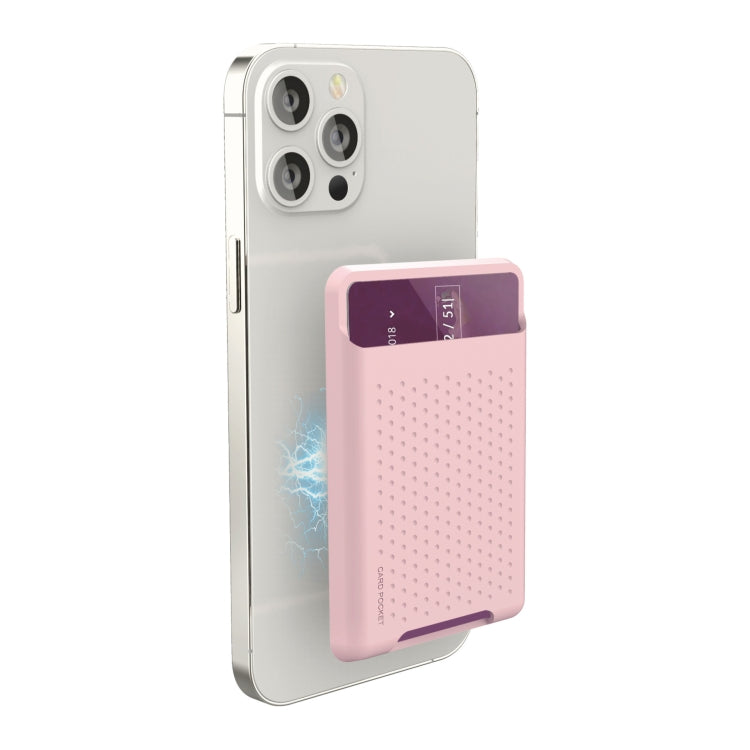 Für iPhone 13 Serie / iPhone 12 Serie Silikon Brieftaschenetui Kartenetui Anti-Entmagnetisierungs Kartenhalter Magsafing Magnetaufkleber
