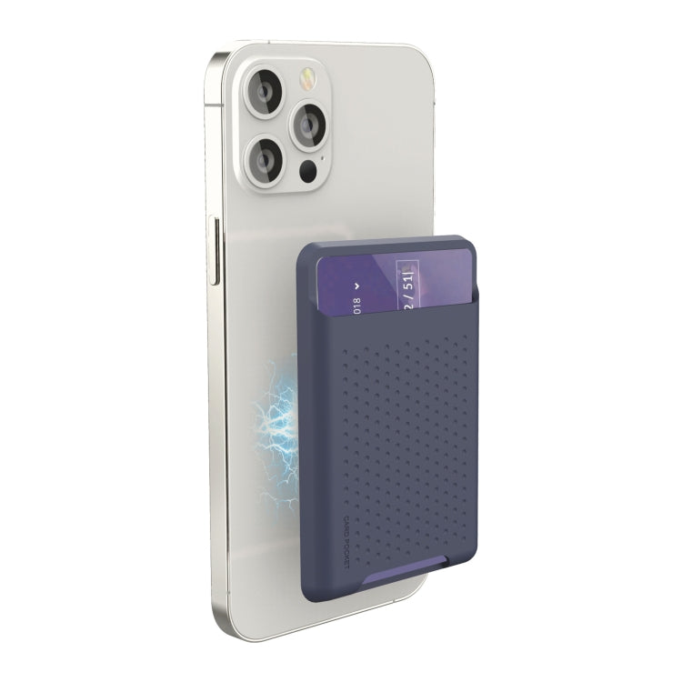 Für iPhone 13 Serie / iPhone 12 Serie Silikon Brieftaschenetui Kartenetui Anti-Entmagnetisierungs Kartenhalter Magsafing Magnetaufkleber