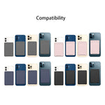 Für iPhone 13 Serie / iPhone 12 Serie Silikon Brieftaschenetui Kartenetui Anti-Entmagnetisierungs Kartenhalter Magsafing Magnetaufkleber