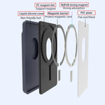 Für iPhone 13 Serie / iPhone 12 Serie Silikon Brieftaschenetui Kartenetui Anti-Entmagnetisierungs Kartenhalter Magsafing Magnetaufkleber