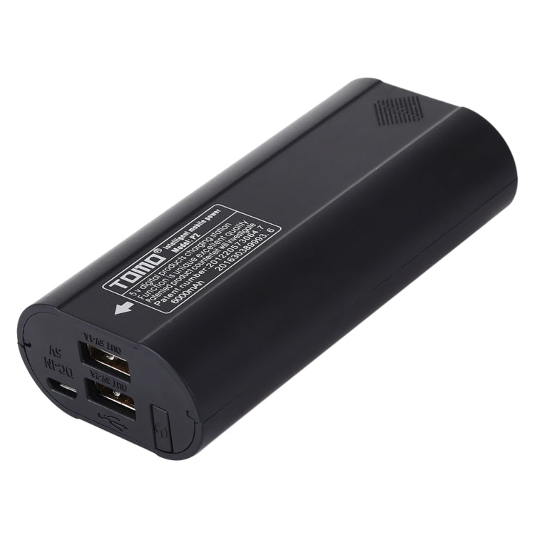 TOMO P2 USB Intelligentes 2-Batterie-Ladegerät mit Anzeigeleuchte für 18650 Li-Ionen Akku, TOMO P2