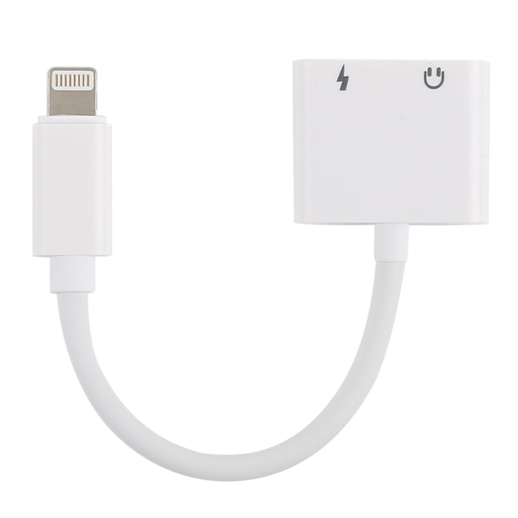 GL011 2 in 1 8 Pin Buchse + 3,5mm Buchse zu 8 Pin Stecker Audio-Ladeadapter