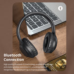 ROCK Space O2 HiFi Bluetooth 5.0 Kabelloses Headset mit Mikrofon, unterstützt TF-Karte, Space O2
