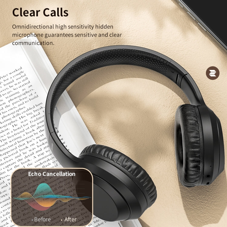 ROCK Space O2 HiFi Bluetooth 5.0 Kabelloses Headset mit Mikrofon, unterstützt TF-Karte, Space O2