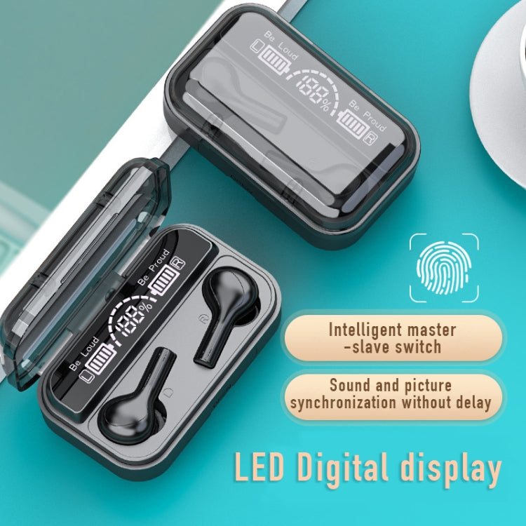 278 TWS Externe Geräuschunterdrückung Touch Bluetooth-Ohrhörer mit Ladebox, unterstützt LED-Stromanzeige & Atemlicht & Anruf & Sprachassistent, 278 Schwarz, 278 Weiß