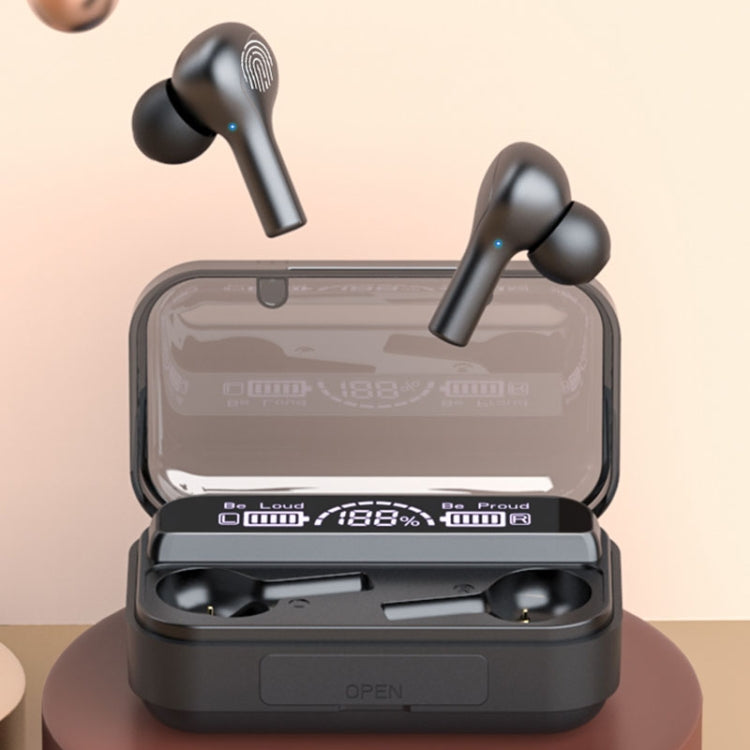 278 TWS Externe Geräuschunterdrückung Touch Bluetooth-Ohrhörer mit Ladebox, unterstützt LED-Stromanzeige & Atemlicht & Anruf & Sprachassistent, 278 Schwarz, 278 Weiß