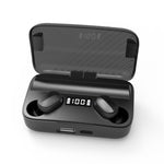 A9 TWS CVC8.0 und DSP Duale Geräuschunterdrückung Bluetooth-Ohrhörer mit magnetischer Ladebox & LED-Digitalanzeige, unterstützt Touch & HD-Anruf & Siri & Powerbank, A9