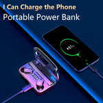 A9 TWS CVC8.0 und DSP Duale Geräuschunterdrückung Bluetooth-Ohrhörer mit magnetischer Ladebox & LED-Digitalanzeige, unterstützt Touch & HD-Anruf & Siri & Powerbank, A9