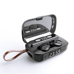 A13 TWS CVC8.0 und DSP Duale Geräuschunterdrückung Touch Bluetooth-Ohrhörer mit Ladebox, unterstützt LED-Digitalanzeige & Uhr & Taschenlampe & HD-Anruf & Siri & Powerbank, A13