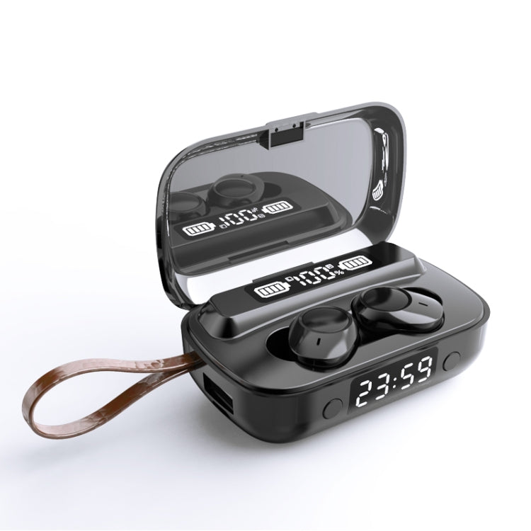A13 TWS CVC8.0 und DSP Duale Geräuschunterdrückung Touch Bluetooth-Ohrhörer mit Ladebox, unterstützt LED-Digitalanzeige & Uhr & Taschenlampe & HD-Anruf & Siri & Powerbank, A13