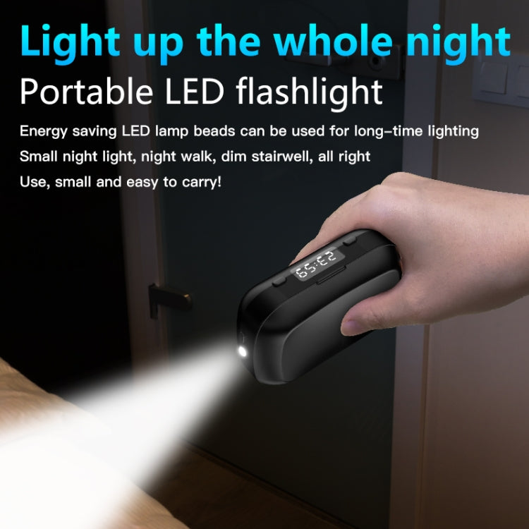 A13 TWS CVC8.0 und DSP Duale Geräuschunterdrückung Touch Bluetooth-Ohrhörer mit Ladebox, unterstützt LED-Digitalanzeige & Uhr & Taschenlampe & HD-Anruf & Siri & Powerbank, A13