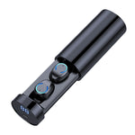 F9-6 TWS CVC8.0 Geräuschunterdrückung Touch Bluetooth-Ohrhörer mit herausziehbarer zylindrischer Ladebox, unterstützt LED-Stromanzeige & Anruf & Siri, F9-6