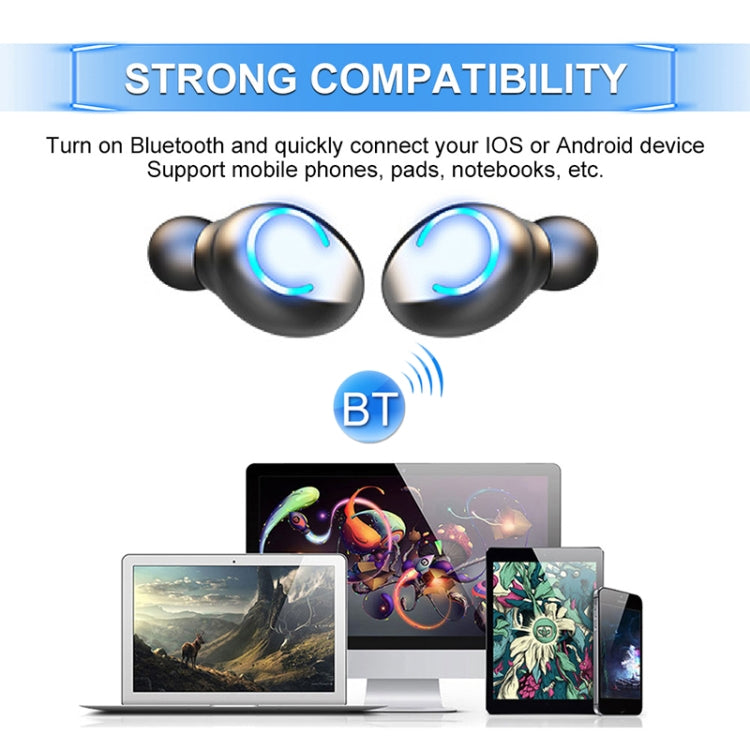 F9-6 TWS CVC8.0 Geräuschunterdrückung Touch Bluetooth-Ohrhörer mit herausziehbarer zylindrischer Ladebox, unterstützt LED-Stromanzeige & Anruf & Siri, F9-6
