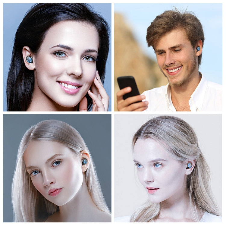 F9-6 TWS CVC8.0 Geräuschunterdrückung Touch Bluetooth-Ohrhörer mit herausziehbarer zylindrischer Ladebox, unterstützt LED-Stromanzeige & Anruf & Siri, F9-6