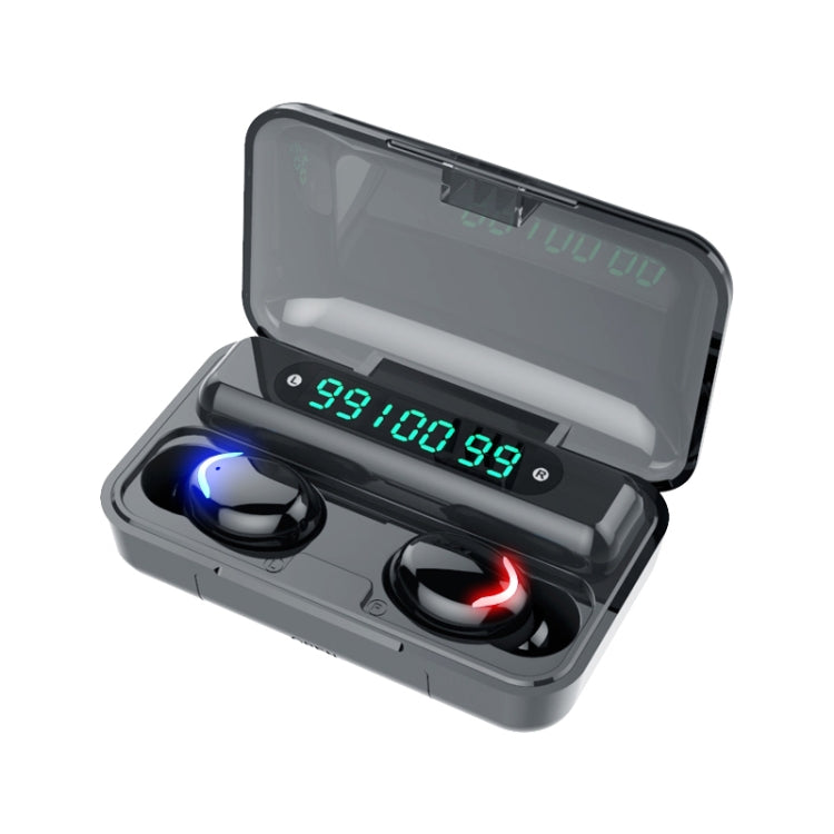 F9-5C Dreifach-Digitalanzeige Noise Reduction Bluetooth-Kopfhörer, F9-5C ohne Riemen Schwarz