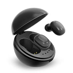 A10 TWS Space Capsule Form Drahtloser Bluetooth-Kopfhörer mit magnetischer Ladebox und Trageschlaufe, unterstützt HD-Anrufe und automatisches Pairing Bluetooth, Schwarz, Schwarz-Weiß, Weiß, Weiß + Schwarz