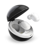 A10 TWS Space Capsule Form Drahtloser Bluetooth-Kopfhörer mit magnetischer Ladebox und Trageschlaufe, unterstützt HD-Anrufe und automatisches Pairing Bluetooth, Schwarz, Schwarz-Weiß, Weiß, Weiß + Schwarz