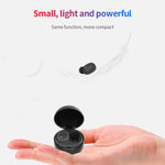 A10 TWS Space Capsule Form Drahtloser Bluetooth-Kopfhörer mit magnetischer Ladebox und Trageschlaufe, unterstützt HD-Anrufe und automatisches Pairing Bluetooth, Schwarz, Schwarz-Weiß, Weiß, Weiß + Schwarz