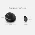 A10 TWS Space Capsule Form Drahtloser Bluetooth-Kopfhörer mit magnetischer Ladebox und Trageschlaufe, unterstützt HD-Anrufe und automatisches Pairing Bluetooth, Schwarz, Schwarz-Weiß, Weiß, Weiß + Schwarz
