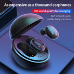 A10 TWS Space Capsule Form Drahtloser Bluetooth-Kopfhörer mit magnetischer Ladebox und Trageschlaufe, unterstützt HD-Anrufe und automatisches Pairing Bluetooth, Schwarz, Schwarz-Weiß, Weiß, Weiß + Schwarz