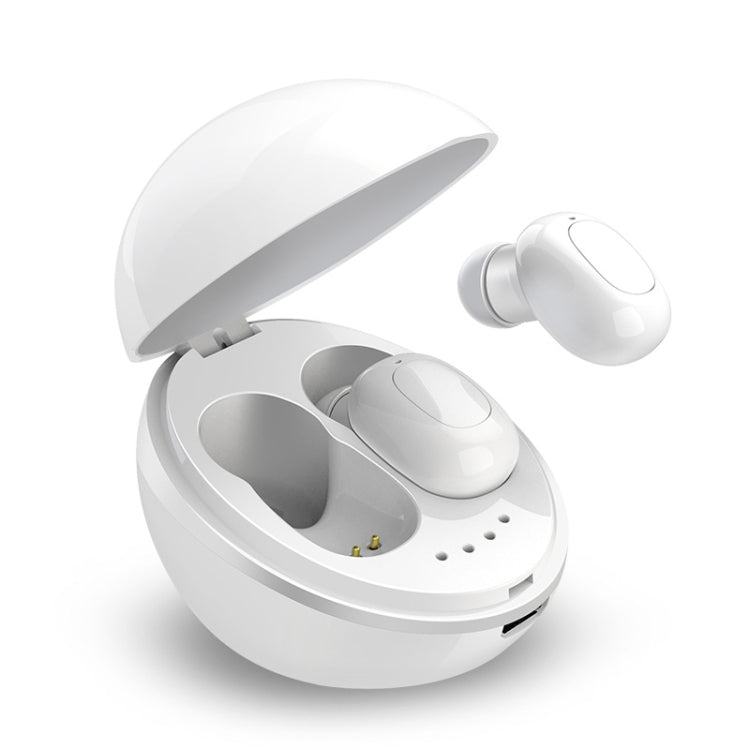 A10 TWS Space Capsule Form Drahtloser Bluetooth-Kopfhörer mit magnetischer Ladebox und Trageschlaufe, unterstützt HD-Anrufe und automatisches Pairing Bluetooth, Schwarz, Schwarz-Weiß, Weiß, Weiß + Schwarz