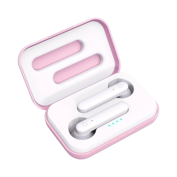 X26 TWS Bluetooth 5.0 kabelloser Bluetooth-Kopfhörer mit Touch-Funktion und magnetischer Ladebox, unterstützt Sprachassistent und Anrufe, Pink, Blau, Weiß