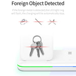 Z5 QI vertikales magnetisches kabelloses Ladegerät für Mobiltelefone, Apple Watches und AirPods / Xiaomi Redmi AirDots, mit Touch-Ringlicht, Z5
