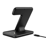 Z5 QI vertikales magnetisches kabelloses Ladegerät für Mobiltelefone, Apple Watches und AirPods / Xiaomi Redmi AirDots, mit Touch-Ringlicht, Z5