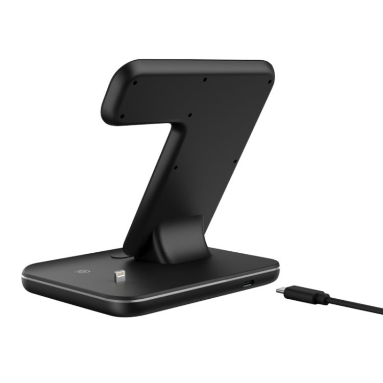 Z5 QI vertikales magnetisches kabelloses Ladegerät für Mobiltelefone, Apple Watches und AirPods / Xiaomi Redmi AirDots, mit Touch-Ringlicht, Z5
