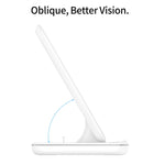 Z5 QI vertikales magnetisches kabelloses Ladegerät für Mobiltelefone, Apple Watches und AirPods / Xiaomi Redmi AirDots, mit Touch-Ringlicht, Z5