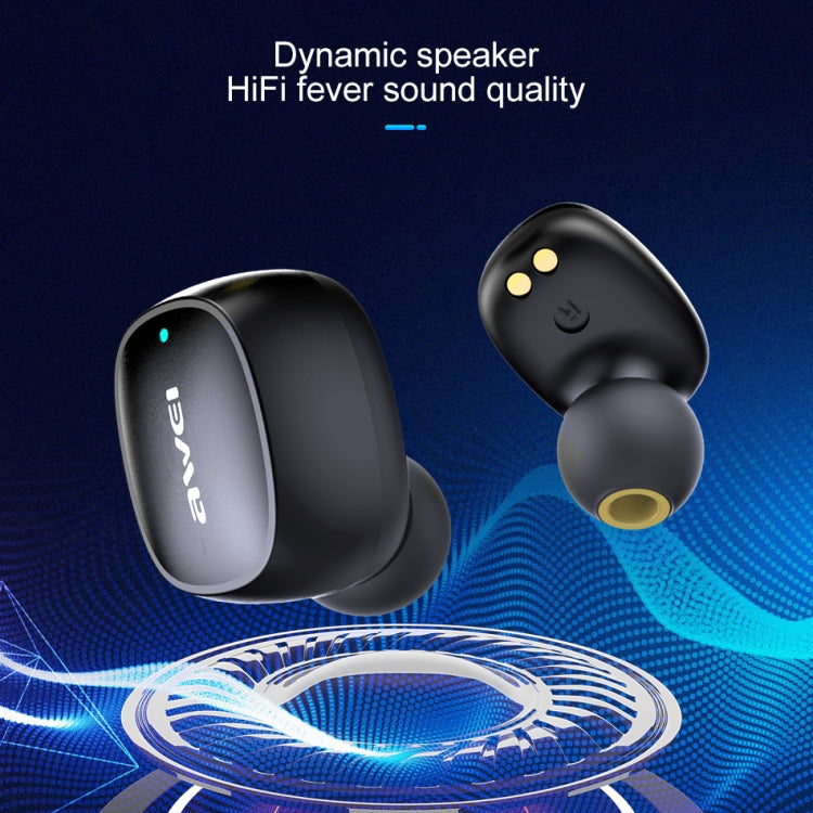 awei T13 TWS Bluetooth V5.0 True Wireless Sport-Headset mit Ladeetui