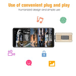Richwell 3 in 1 128G Typ-C + 8-Pin + USB 3.0 Metall Push-Pull Flash-Laufwerk mit OTG-Funktion