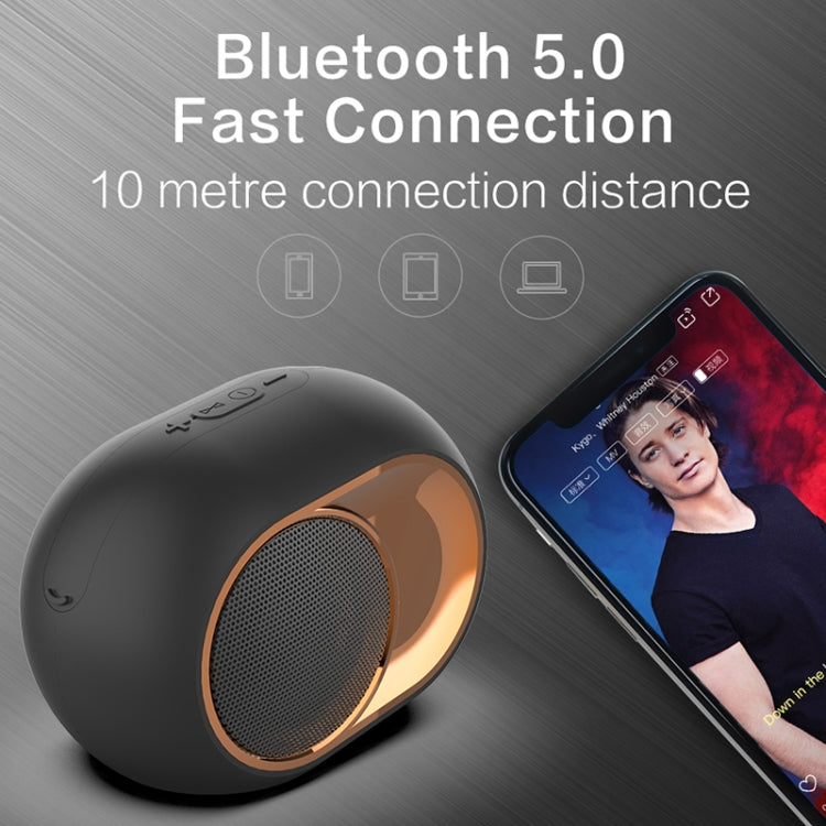 X6 TWS 5W Outdoor wasserdichter kabelloser Bass-Bluetooth-Lautsprecher, unterstützt Freisprechfunktion / USB / AUX / TF-Karte
