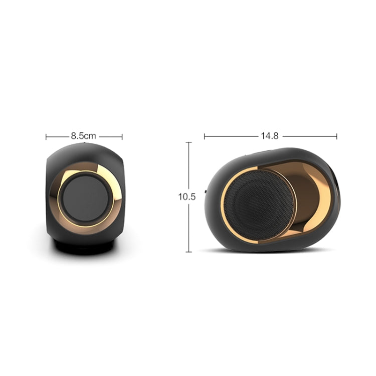 X6 TWS 5W Outdoor wasserdichter kabelloser Bass-Bluetooth-Lautsprecher, unterstützt Freisprechfunktion / USB / AUX / TF-Karte