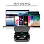 M7 TWS V5.0 Binaurales kabelloses Stereo-Bluetooth-Headset mit Ladeetui und Digitalanzeige