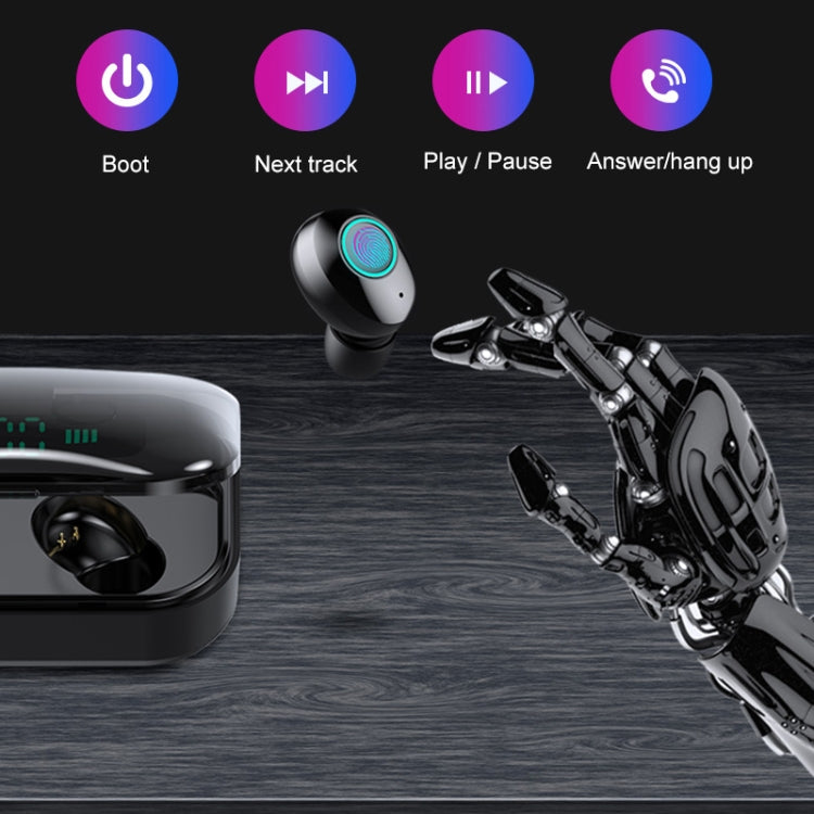 M7 TWS V5.0 Binaurales kabelloses Stereo-Bluetooth-Headset mit Ladeetui und Digitalanzeige
