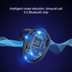X7 TWS V5.0 Binaurales kabelloses Stereo-Bluetooth-Headset mit Ladeetui und Digitalanzeige
