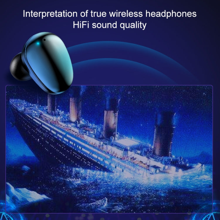 X7 TWS V5.0 Binaurales kabelloses Stereo-Bluetooth-Headset mit Ladeetui und Digitalanzeige