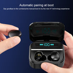 X7 TWS V5.0 Binaurales kabelloses Stereo-Bluetooth-Headset mit Ladeetui und Digitalanzeige